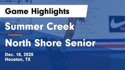 Summer Creek  vs North Shore Senior  Game Highlights - Dec. 18, 2020