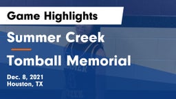 Summer Creek  vs Tomball Memorial  Game Highlights - Dec. 8, 2021