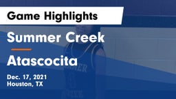 Summer Creek  vs Atascocita  Game Highlights - Dec. 17, 2021