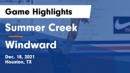 Summer Creek  vs Windward  Game Highlights - Dec. 18, 2021