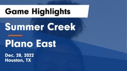 Summer Creek  vs Plano East  Game Highlights - Dec. 28, 2022