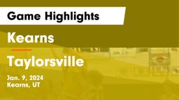 Kearns  vs Taylorsville  Game Highlights - Jan. 9, 2024