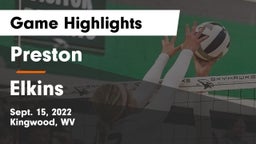 Preston  vs Elkins  Game Highlights - Sept. 15, 2022