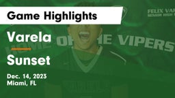 Varela  vs Sunset  Game Highlights - Dec. 14, 2023