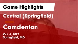 Central  (Springfield) vs Camdenton  Game Highlights - Oct. 6, 2022