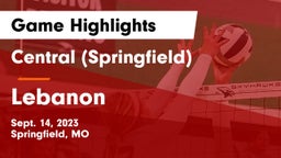 Central  (Springfield) vs Lebanon  Game Highlights - Sept. 14, 2023