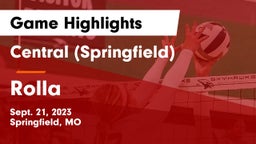 Central  (Springfield) vs Rolla  Game Highlights - Sept. 21, 2023