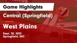 Central  (Springfield) vs West Plains  Game Highlights - Sept. 28, 2023
