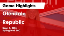 Glendale  vs Republic  Game Highlights - Sept. 5, 2023