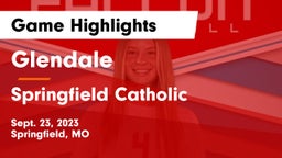 Glendale  vs Springfield Catholic  Game Highlights - Sept. 23, 2023