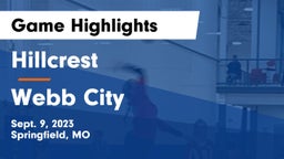Hillcrest  vs Webb City  Game Highlights - Sept. 9, 2023