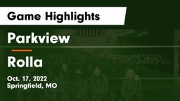 Parkview  vs Rolla  Game Highlights - Oct. 17, 2022
