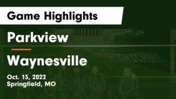 Parkview  vs Waynesville  Game Highlights - Oct. 13, 2022