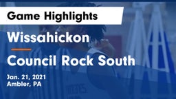 Wissahickon  vs Council Rock South  Game Highlights - Jan. 21, 2021