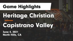 Heritage Christian   vs Capistrano Valley  Game Highlights - June 4, 2021