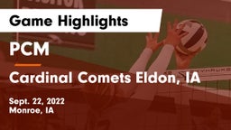 PCM  vs Cardinal Comets Eldon, IA Game Highlights - Sept. 22, 2022