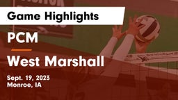 PCM  vs West Marshall  Game Highlights - Sept. 19, 2023