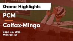 PCM  vs Colfax-Mingo  Game Highlights - Sept. 30, 2023