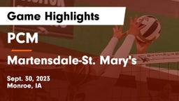 PCM  vs Martensdale-St. Mary's  Game Highlights - Sept. 30, 2023