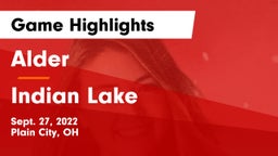 Alder  vs Indian Lake  Game Highlights - Sept. 27, 2022