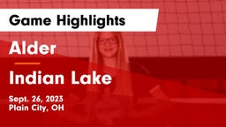 Alder  vs Indian Lake  Game Highlights - Sept. 26, 2023