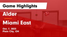 Alder  vs Miami East  Game Highlights - Oct. 7, 2023