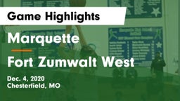 Marquette  vs Fort Zumwalt West  Game Highlights - Dec. 4, 2020