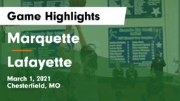 Marquette  vs Lafayette  Game Highlights - March 1, 2021