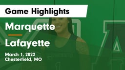 Marquette  vs Lafayette  Game Highlights - March 1, 2022