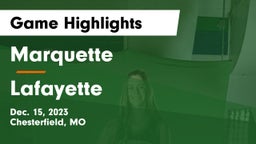 Marquette  vs Lafayette  Game Highlights - Dec. 15, 2023