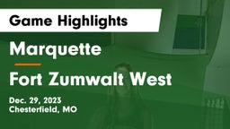 Marquette  vs Fort Zumwalt West  Game Highlights - Dec. 29, 2023