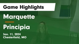 Marquette  vs Principia  Game Highlights - Jan. 11, 2024