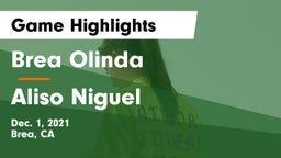 Brea Olinda  vs Aliso Niguel  Game Highlights - Dec. 1, 2021