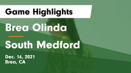 Brea Olinda  vs South Medford  Game Highlights - Dec. 16, 2021
