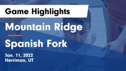 Mountain Ridge  vs Spanish Fork  Game Highlights - Jan. 11, 2022