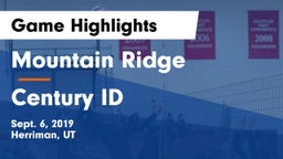 Mountain Ridge  vs Century ID Game Highlights - Sept. 6, 2019