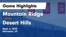 Mountain Ridge  vs Desert Hills  Game Highlights - Sept. 6, 2019