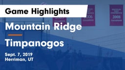 Mountain Ridge  vs Timpanogos  Game Highlights - Sept. 7, 2019