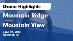 Mountain Ridge  vs Mountain View  Game Highlights - Sept. 27, 2019