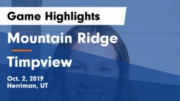 Mountain Ridge  vs Timpview Game Highlights - Oct. 2, 2019