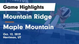 Mountain Ridge  vs Maple Mountain  Game Highlights - Oct. 12, 2019