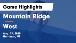 Mountain Ridge  vs West  Game Highlights - Aug. 29, 2020