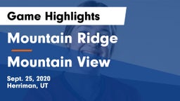 Mountain Ridge  vs Mountain View  Game Highlights - Sept. 25, 2020