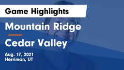 Mountain Ridge  vs Cedar Valley  Game Highlights - Aug. 17, 2021