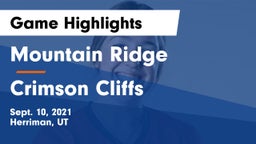 Mountain Ridge  vs Crimson Cliffs Game Highlights - Sept. 10, 2021