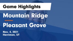Mountain Ridge  vs Pleasant Grove Game Highlights - Nov. 4, 2021