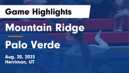 Mountain Ridge  vs Palo Verde Game Highlights - Aug. 20, 2023