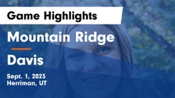 Mountain Ridge  vs Davis  Game Highlights - Sept. 1, 2023