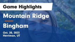 Mountain Ridge  vs Bingham  Game Highlights - Oct. 20, 2023