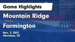 Mountain Ridge  vs Farmington  Game Highlights - Nov. 2, 2023